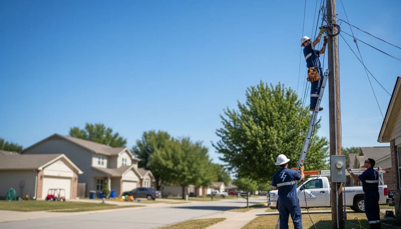 Residential electrician providing installation services in Hudson, KS